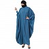 Front open Kaftan abaya- French Blue